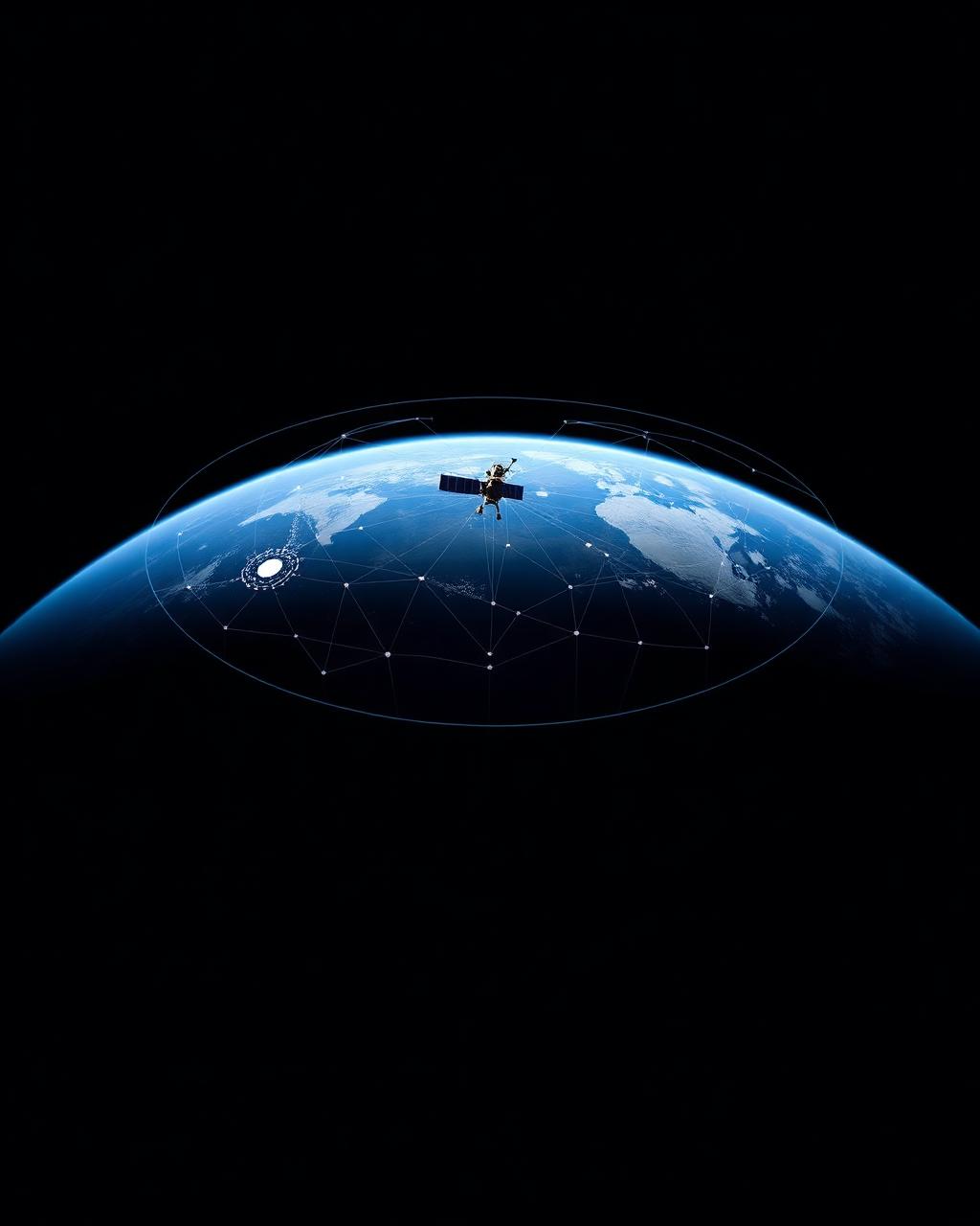Space domain — orbital networks and ground-segment infrastructure